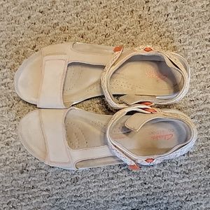 Ladies Clarks 'Amanda Step' Casual Suede Leather Sandals size 12